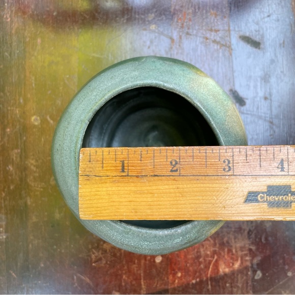 Artisan Pottery Assymetrical Round Vase - Picture 8 of 9